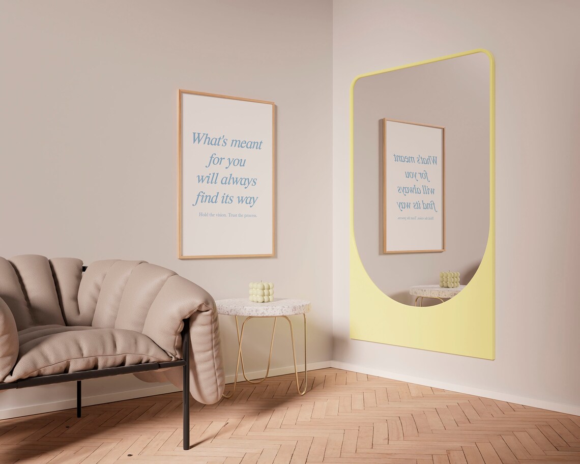 Blue Affirmation Quote Art Print, Bedroom Decor - Image 4