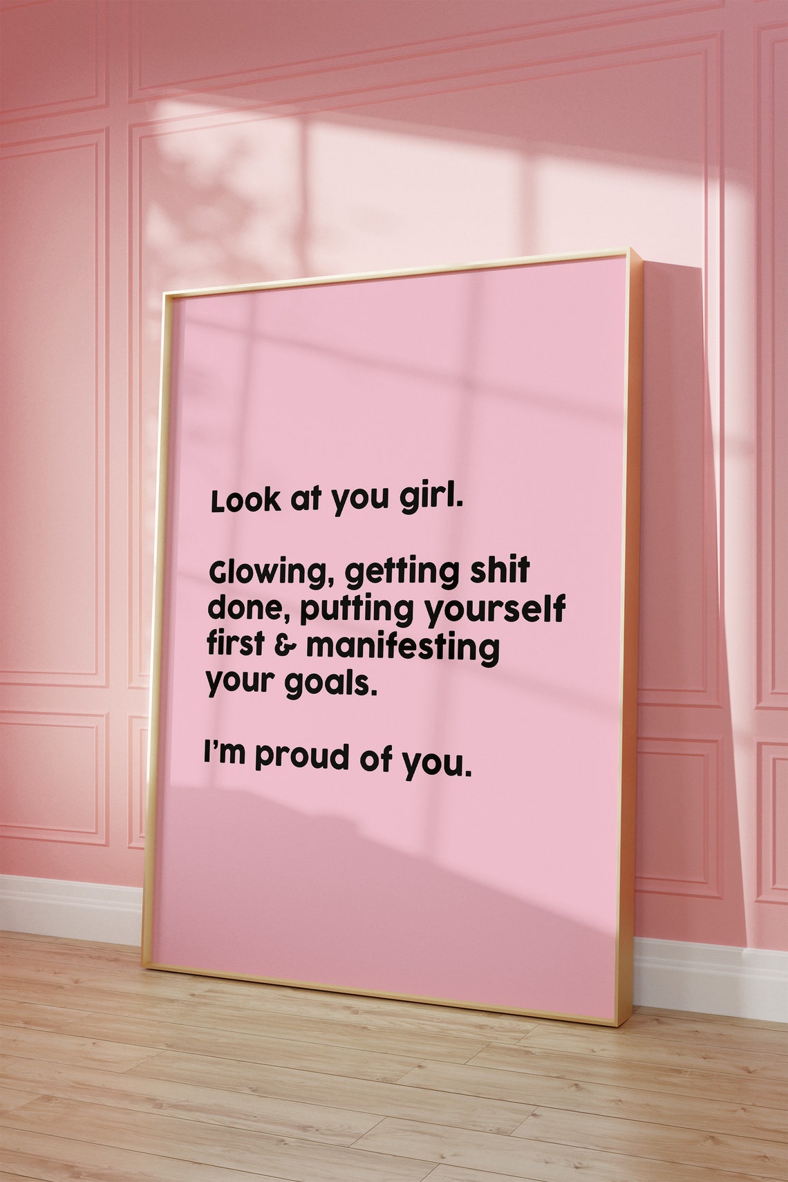 That Girl Poster Trendy Pink That Girl Wall Art Pink It Girl Print Girly Room Decor Pink That Girl Print Girly Inspirational Bedroom Print - Image 5