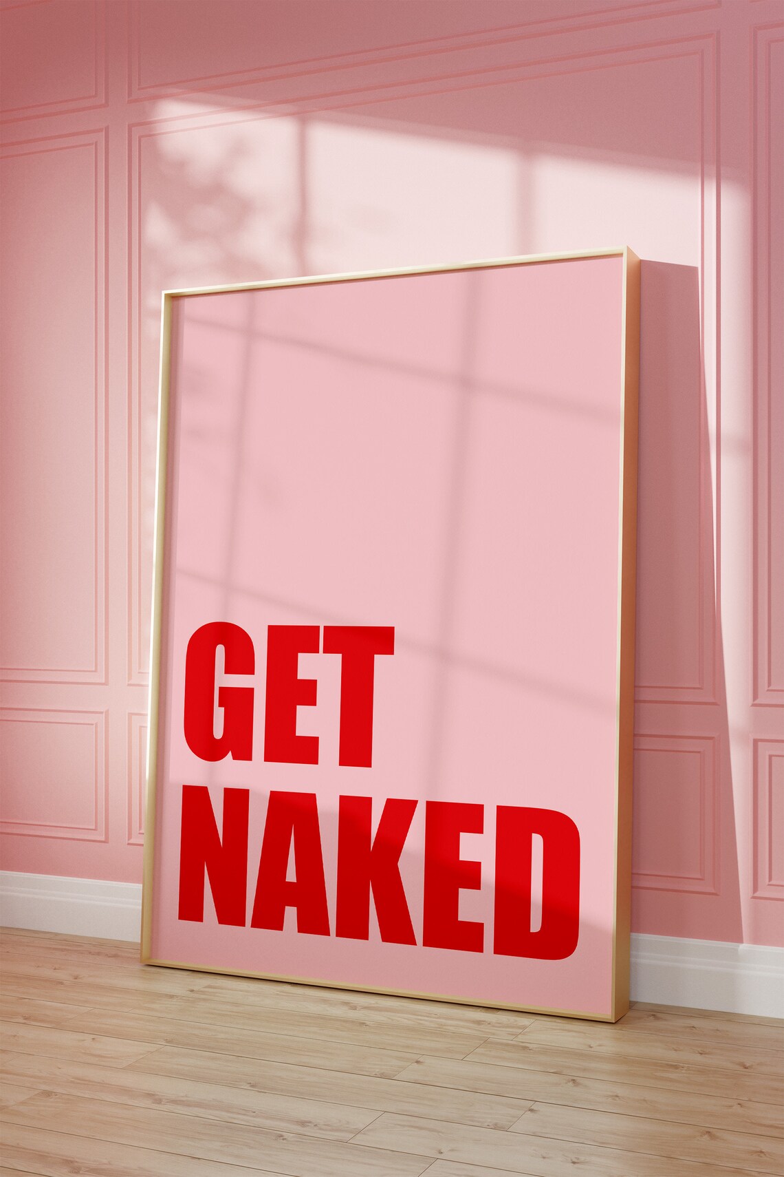 Get Naked Bathroom Wall Art Print, Trendy Decor - Image 4
