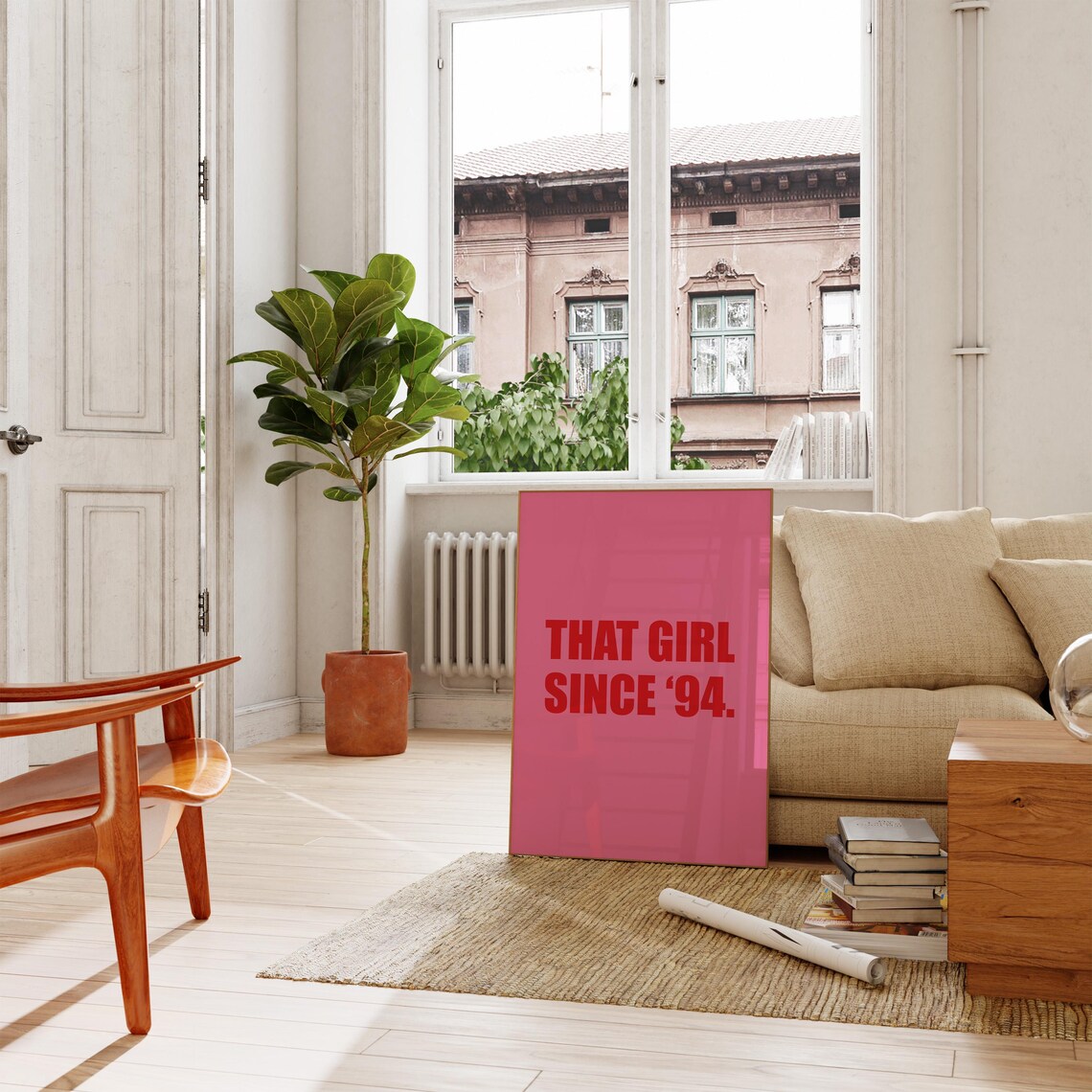 That Girl It Girl Pink Aesthetic Poster Print - Image 4