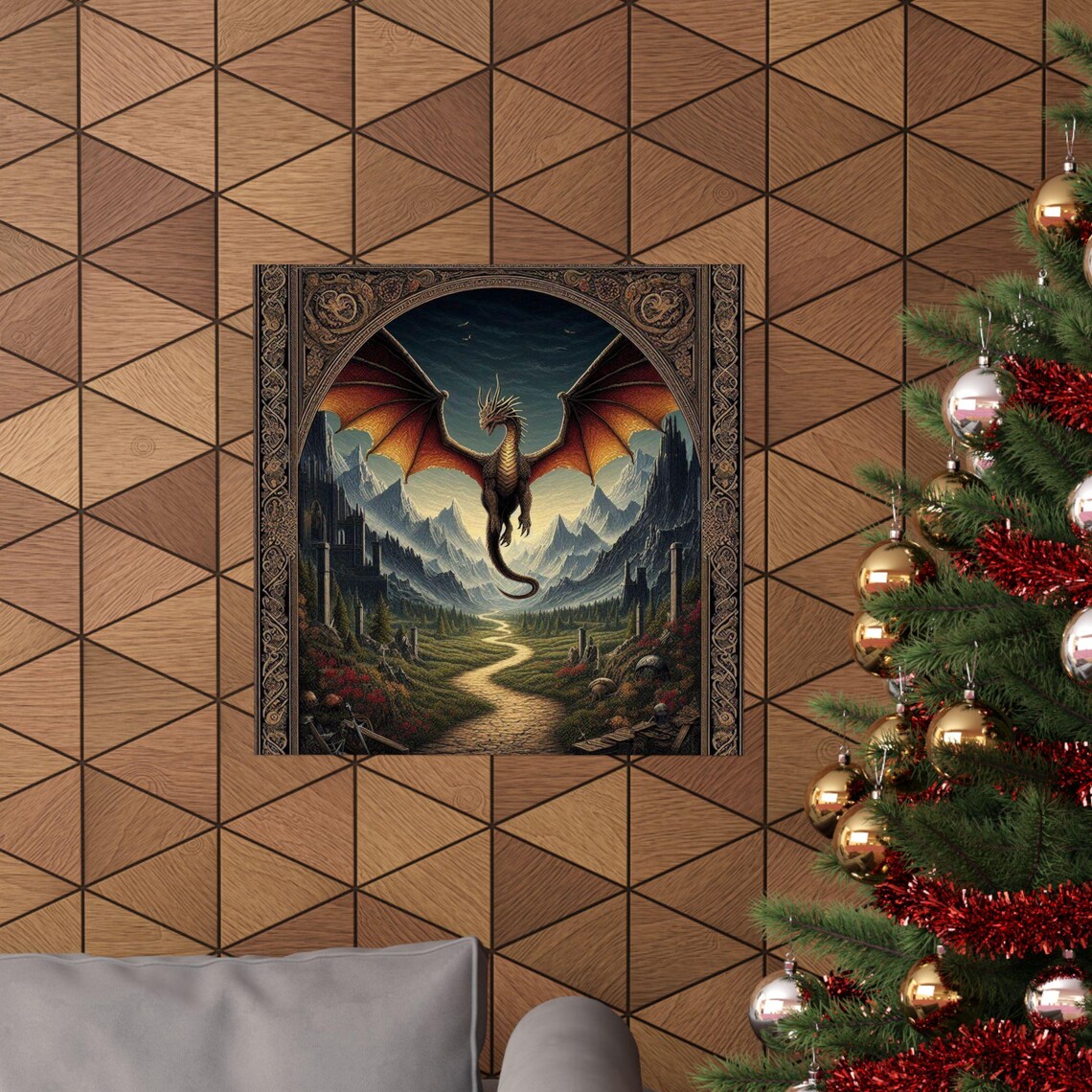 Fantasy Dragon Art Print Matte Vertical Posters For Home Decor Wall Art Gift For Fantasy Lovers Dragon Enthusiasts Mystical Decor - Image 6