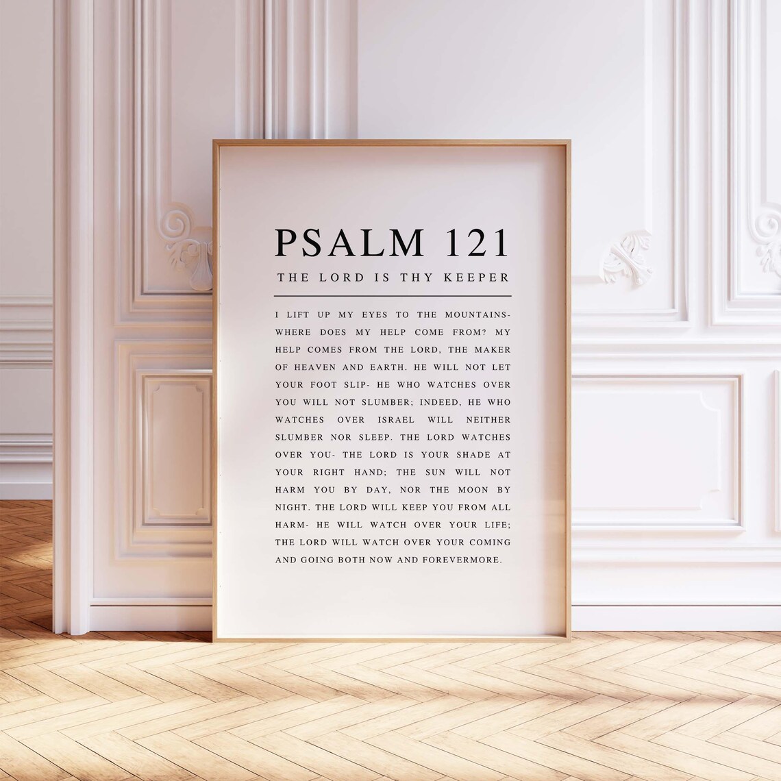 Psalm 121 Niv Bible Verse Poster, Christian Home Decor