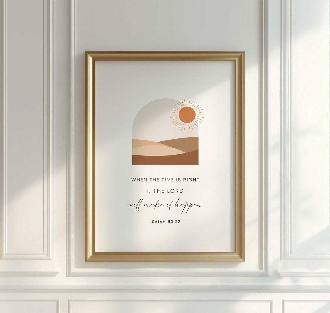 Isaiah 60:22, Christian Scripture Art Print
