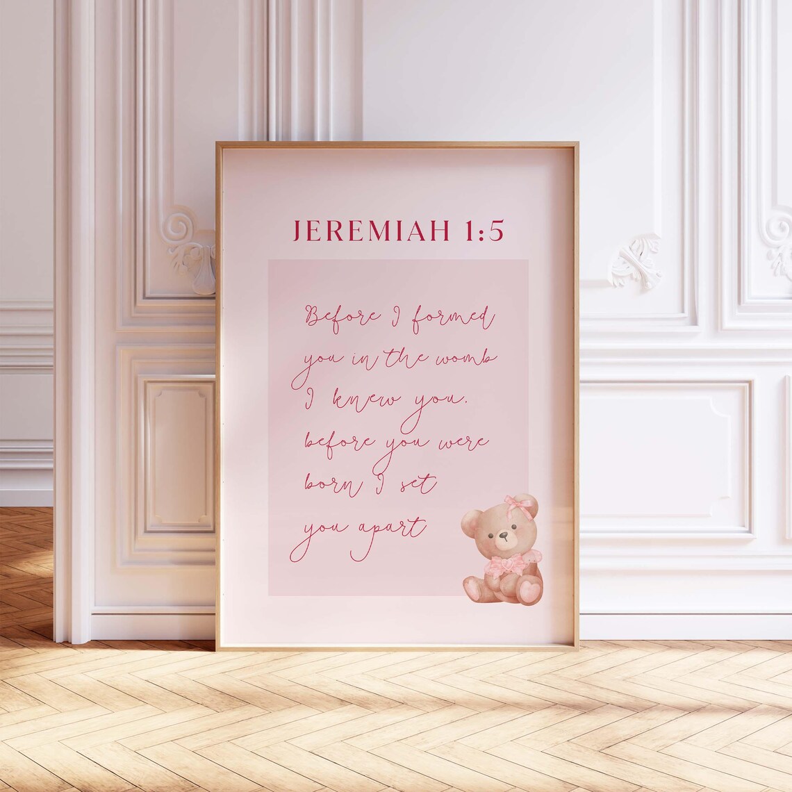 Jeremiah 15 Christian Nursery Decor Art Print