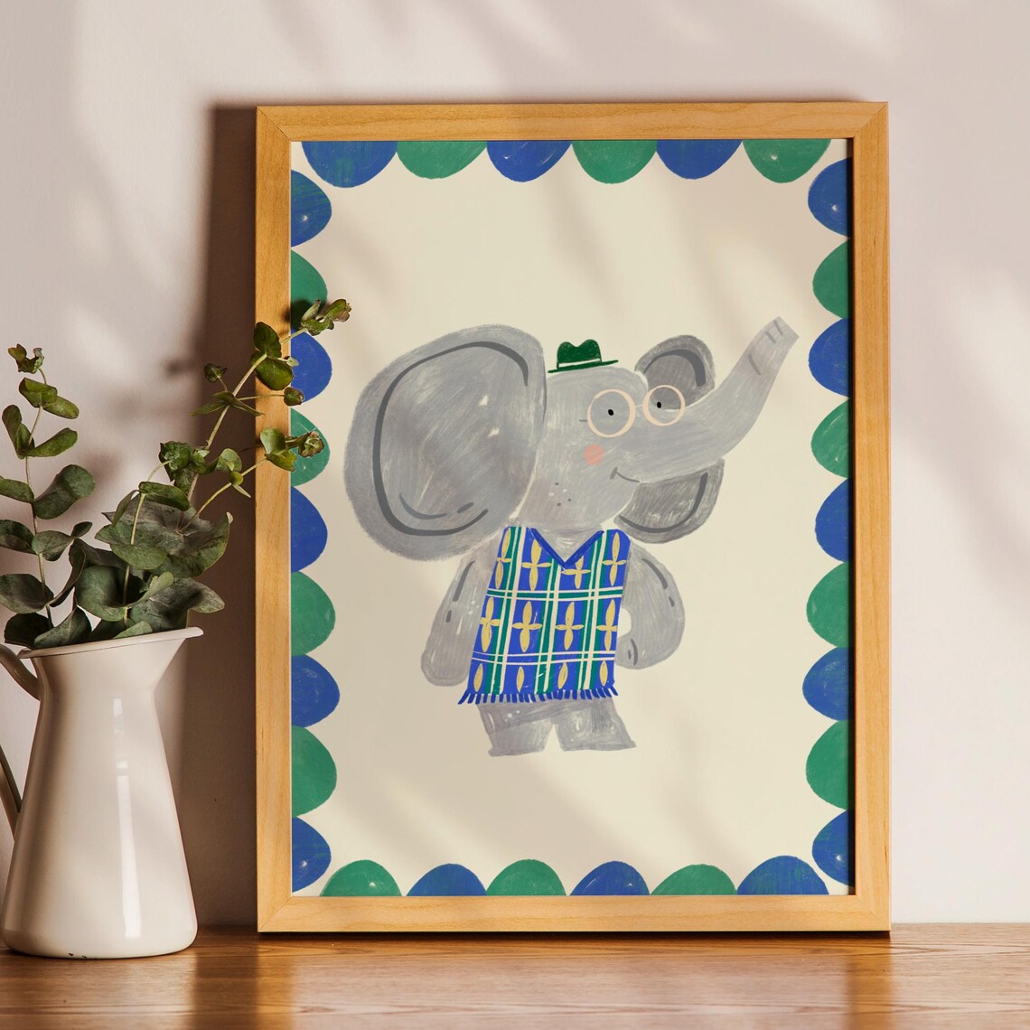 Boho Animal Posters Set, Nursery Decor Wall Art Print