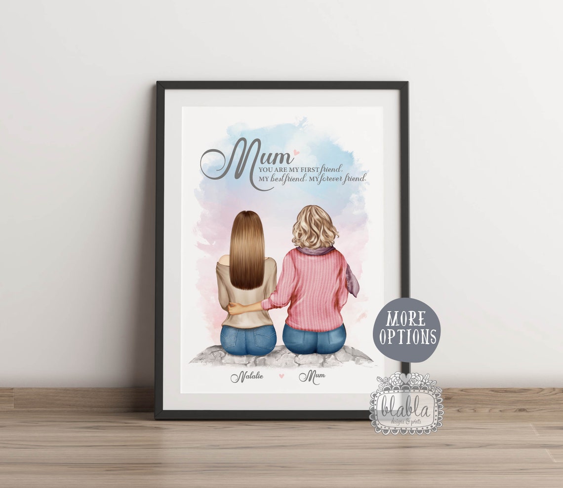First My Mum Forever My Friend Mother Daughter Keepsake Poster - Image 2