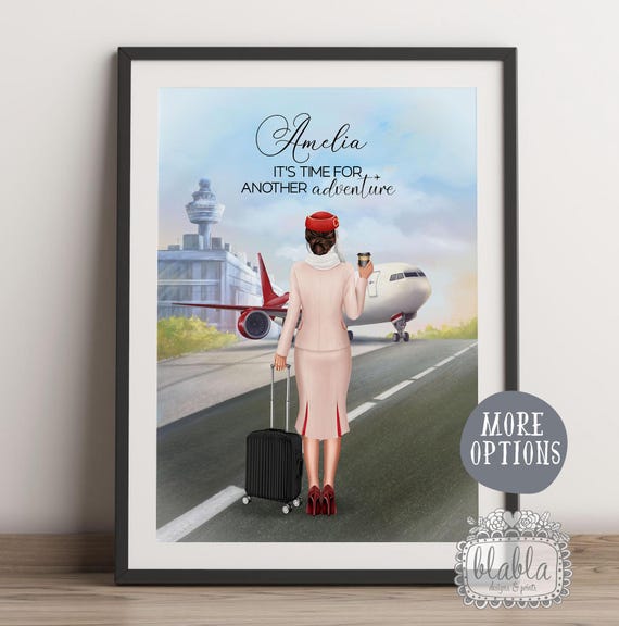 Personalised Cabin Crew Gift Flight Attendant Gift Gift For Pilot Gift For Pilot Travelling Gift Personalised Gift Custom Gift