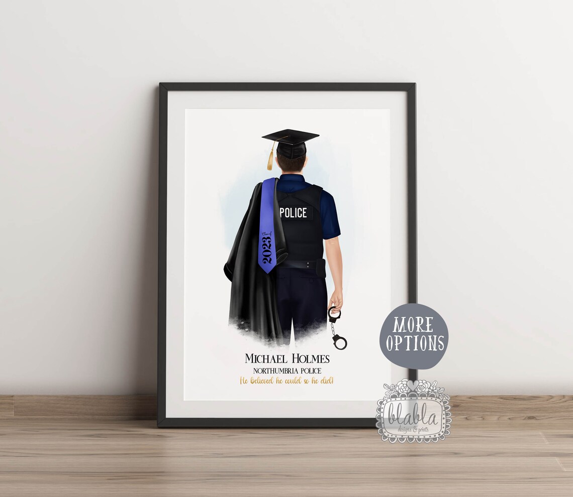 Police Academy Graduate Officer Uniform Class of 2023 Wall Poster - Image 2