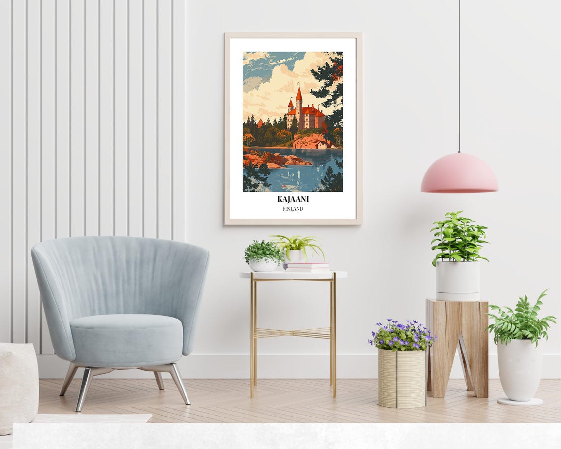 Kajaani Castle Travel Print Wall Art Kajaani Finland City Print Kajaani Castle Travel Gift Kajaani Castle Poster - Image 2
