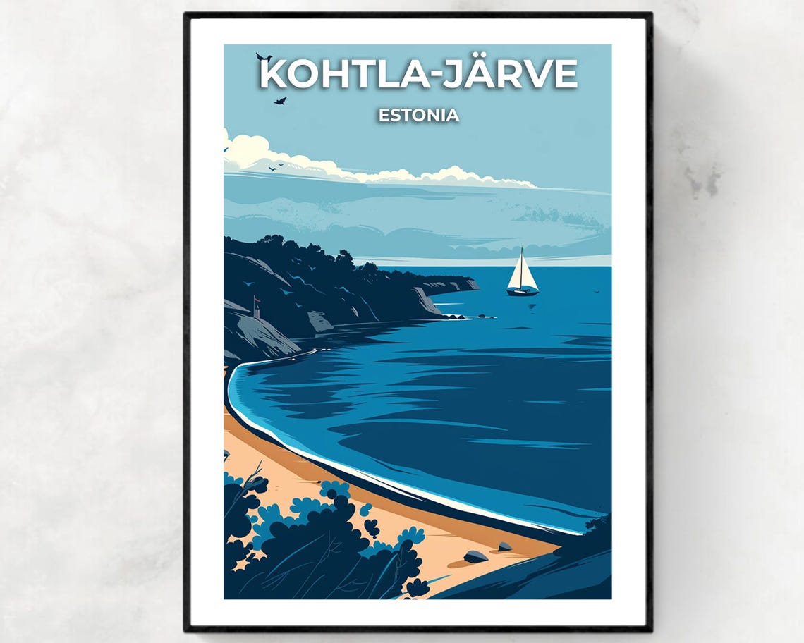 Kohtla Jrve Travel Print Wall Art Kohtla Jrve Estonia City Print Kohtla Jrve Travel Gift Kohtla Jrve City Poster Travel Gift
