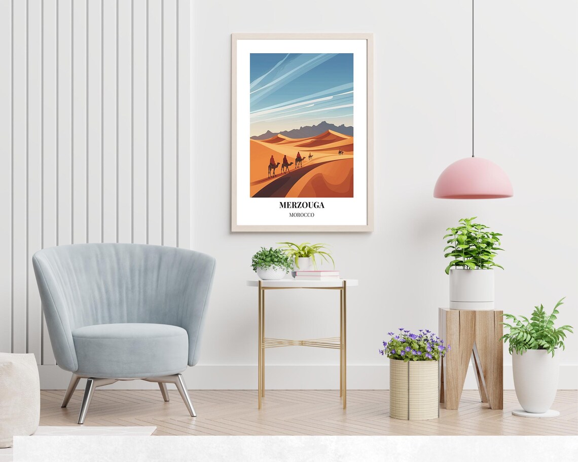 Merzouga Morocco Travel Wall Art Poster Print - Image 2