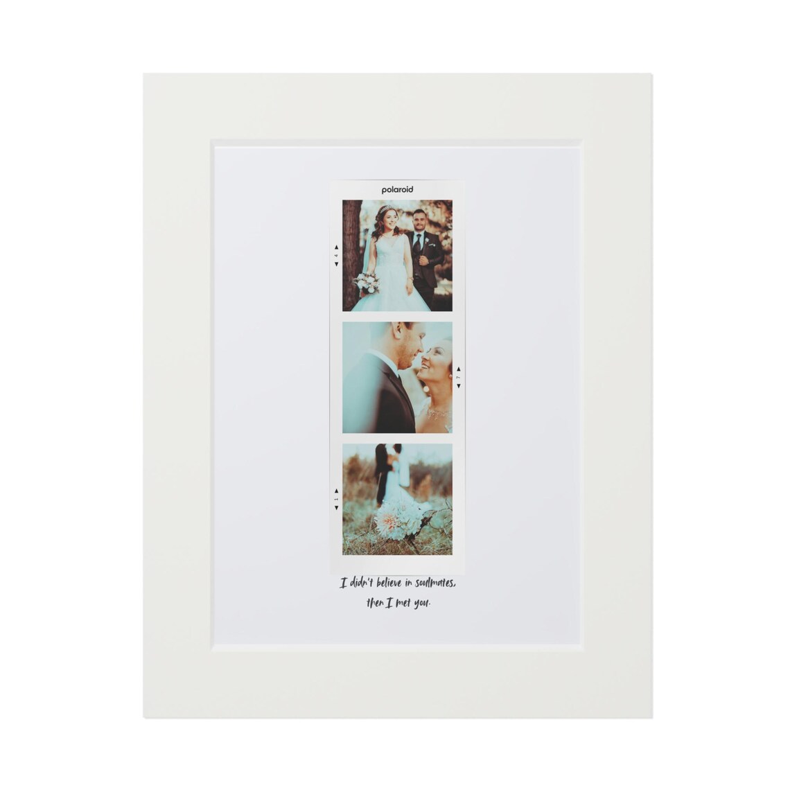 Personalized Retro Polaroid Wedding Photo Strip Custom Couple Gift Poster - Image 3