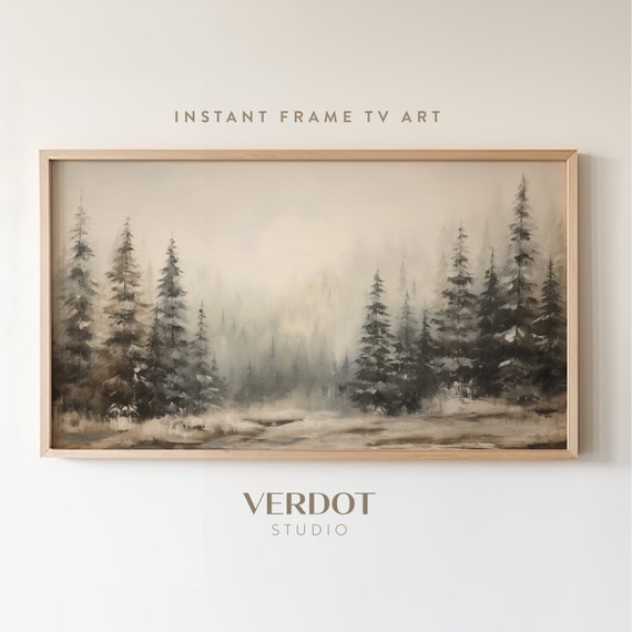 Winter Landscape Christmas Painting Art Print