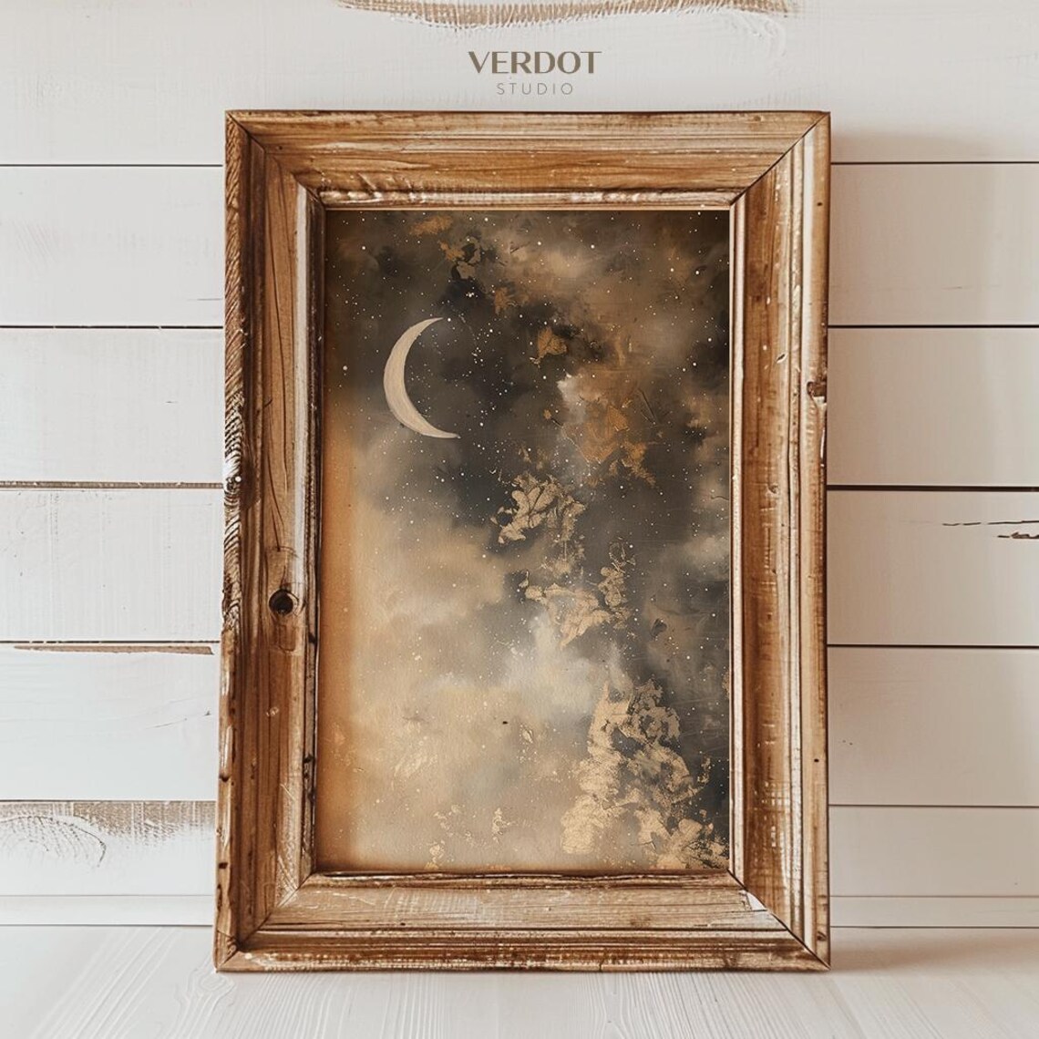 Moon Wall Art Halloween Decor, Dark Academia Print