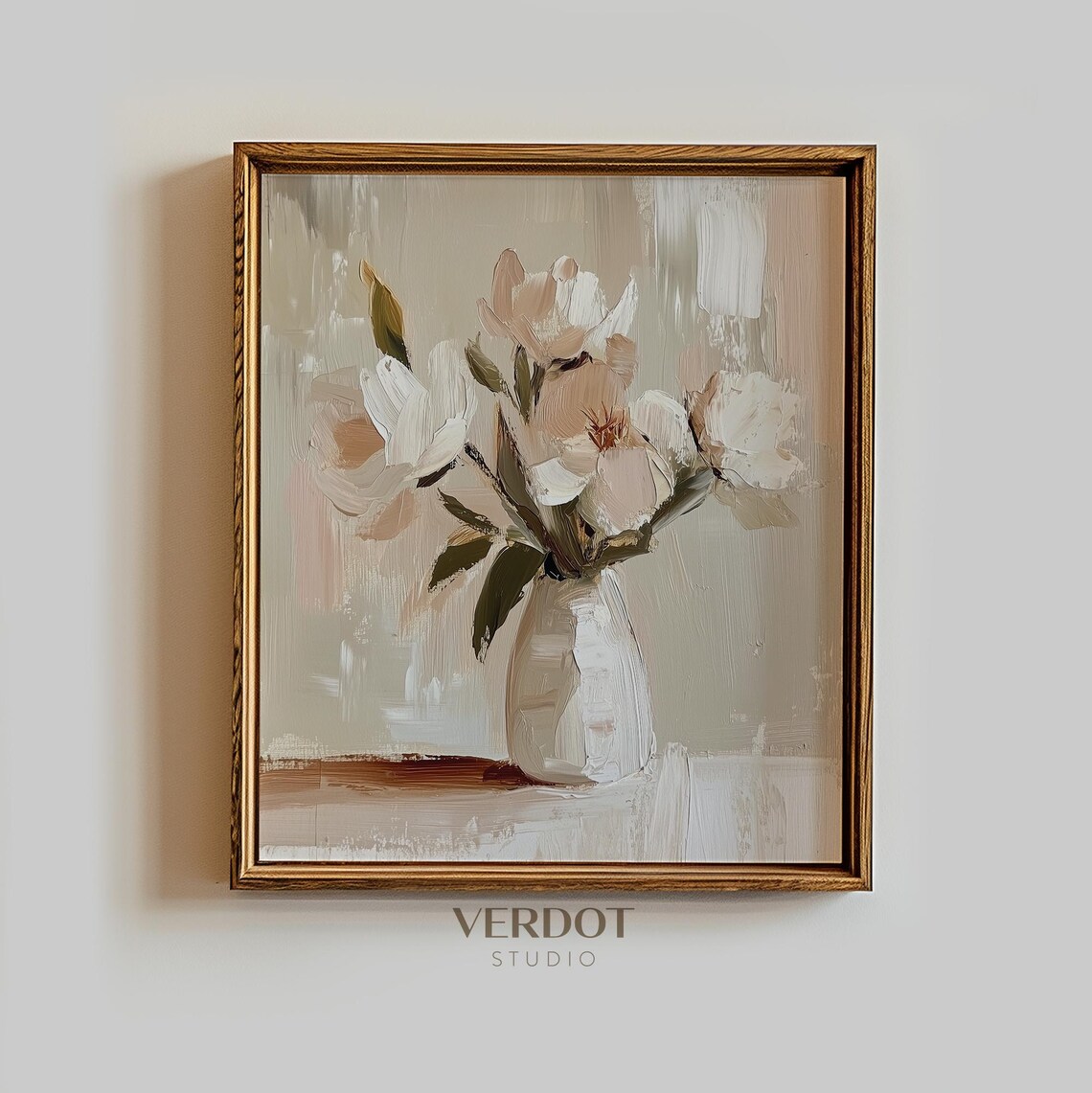 Vintage Spring Flower Painting Art Print, Easter Floral
