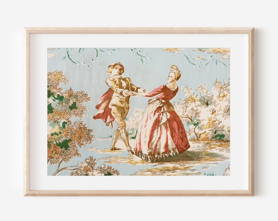 Valentine's Day Vintage Decor Art Print, Light Academia