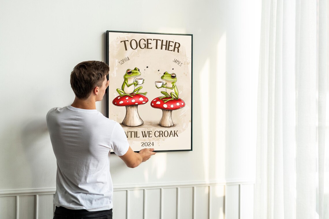 Personalized Couple - Contemporary Travel Poster - Image 5