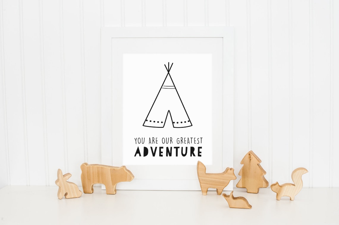 You Are Our Greatest Adventure Tribal Nursery Art Print