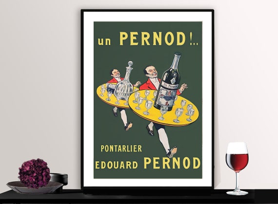 Pontarlier Edouard Pernod Vintage Fooddrink Poster Poster Paper Or Gift Idea Wall Decor