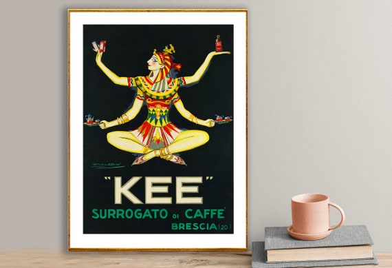 Kee Surrogato Di Caffe Brescia Vintage Fooddrink Poster Coffee Lovers Cafe Print Drink Poster Deco Interior
