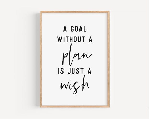 Motivational Quote Poster For Office Art Print Home Office Decor Positive Inspiration Art