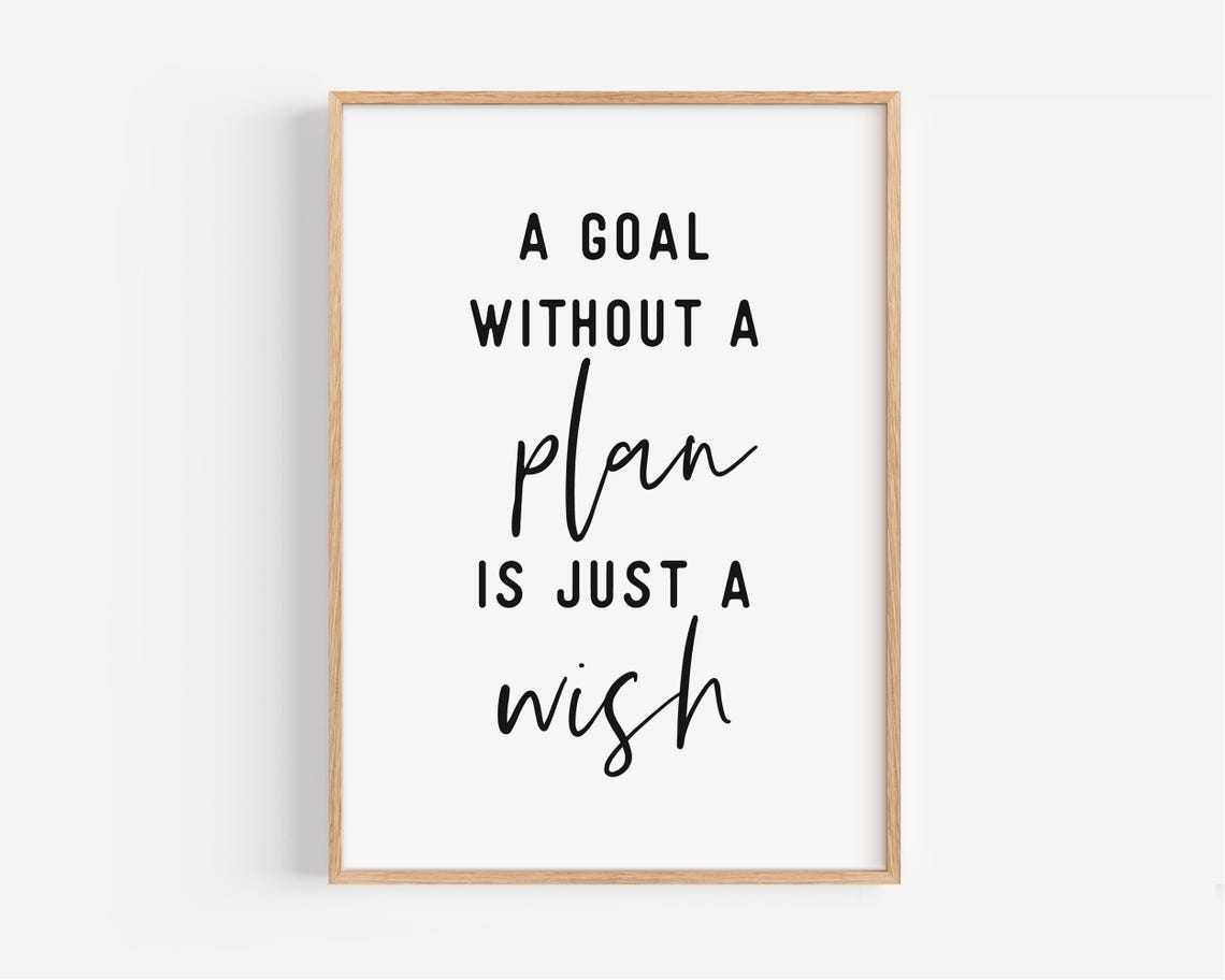 Motivational Quote Poster For Office Art Print Home Office Decor Positive Inspiration Art