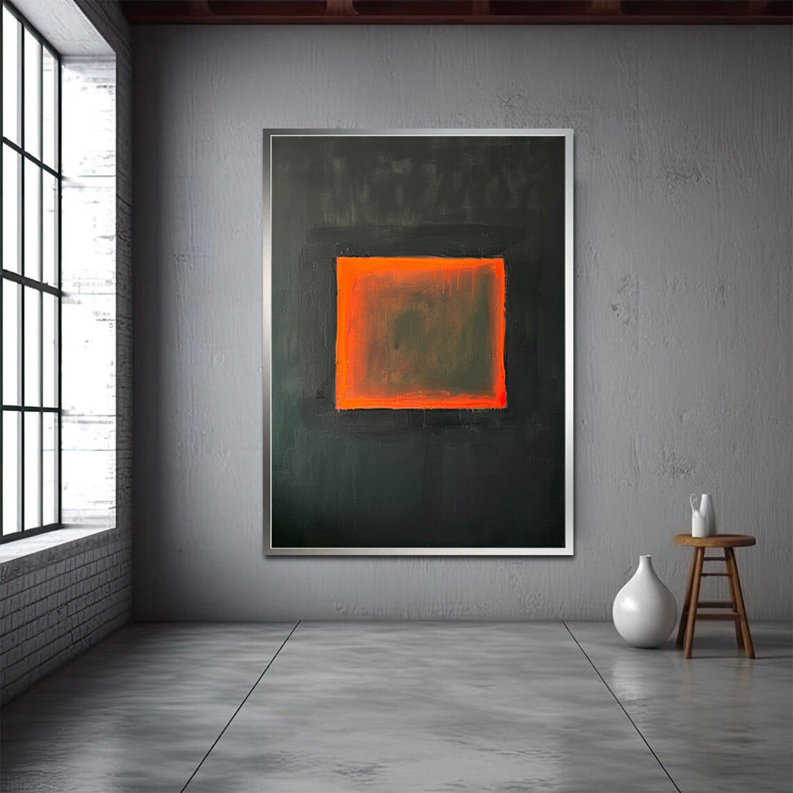 Mark Rothko Orange Abstract Art Print - Image 2