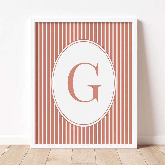 Custom Initial Boy Bedroom Wall Art, Playroom Decor