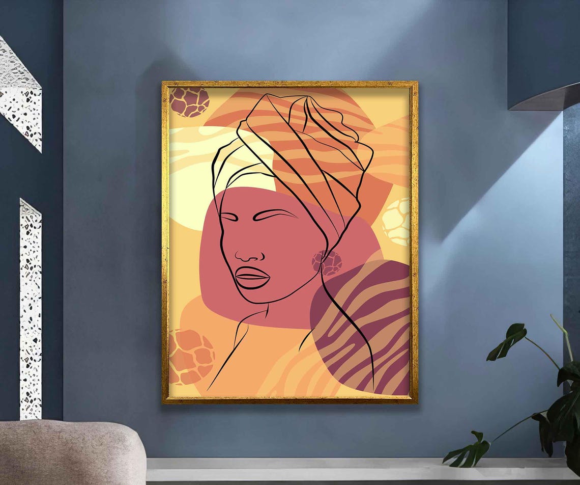 Modern Woman Wall Art Modern Woman Print Woman Woman Wall Decor Woman Wall Art Woman Painting - Image 2