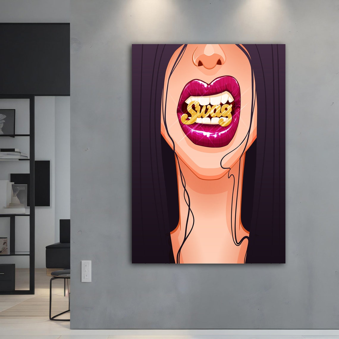 Lips Graffiti Pop Art Poster - Image 5