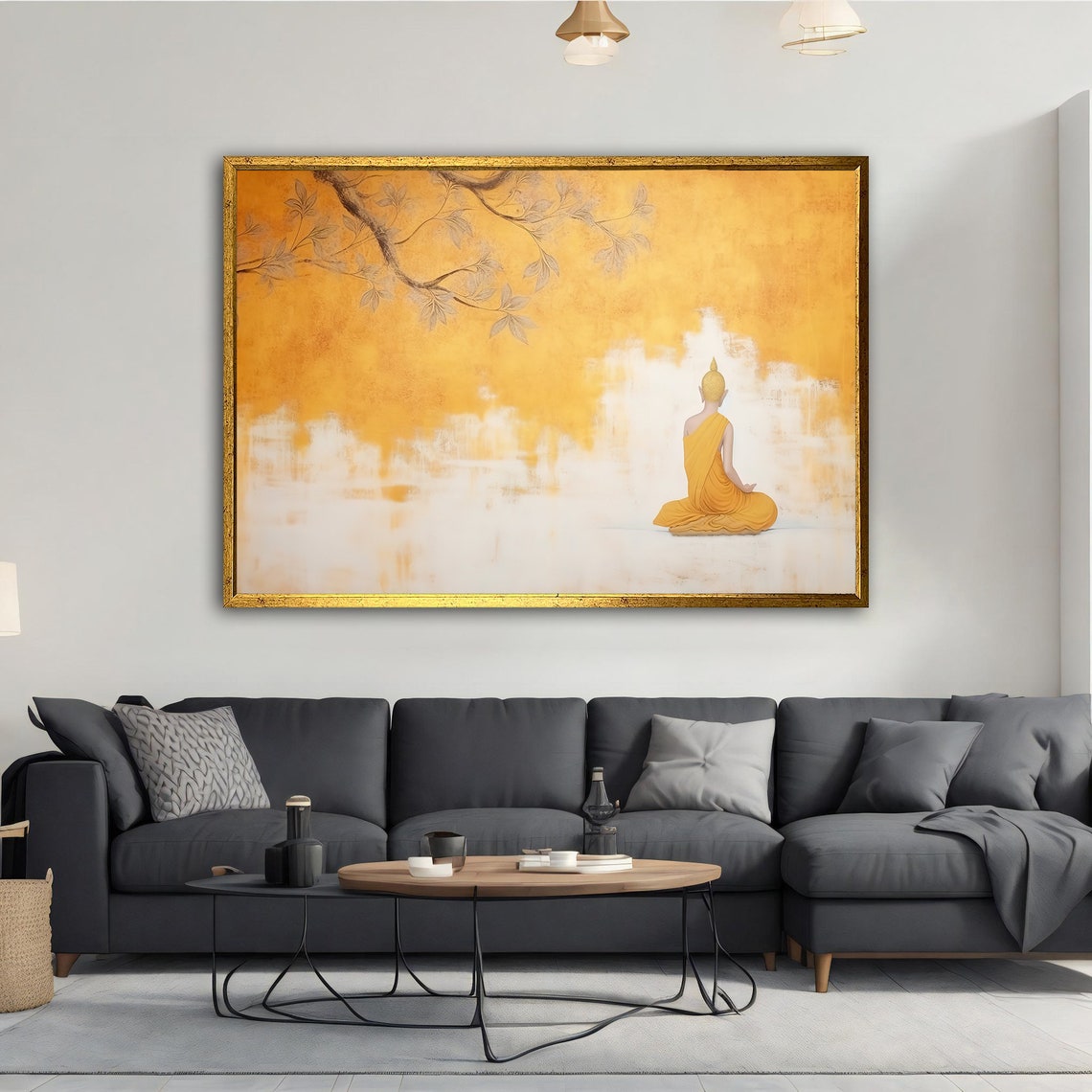 Abstract Buddha Meditation Art Print - Image 4
