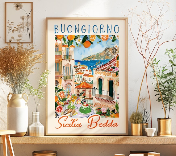 Buongiorno Sicilia Bedda Breakfast View Art Print