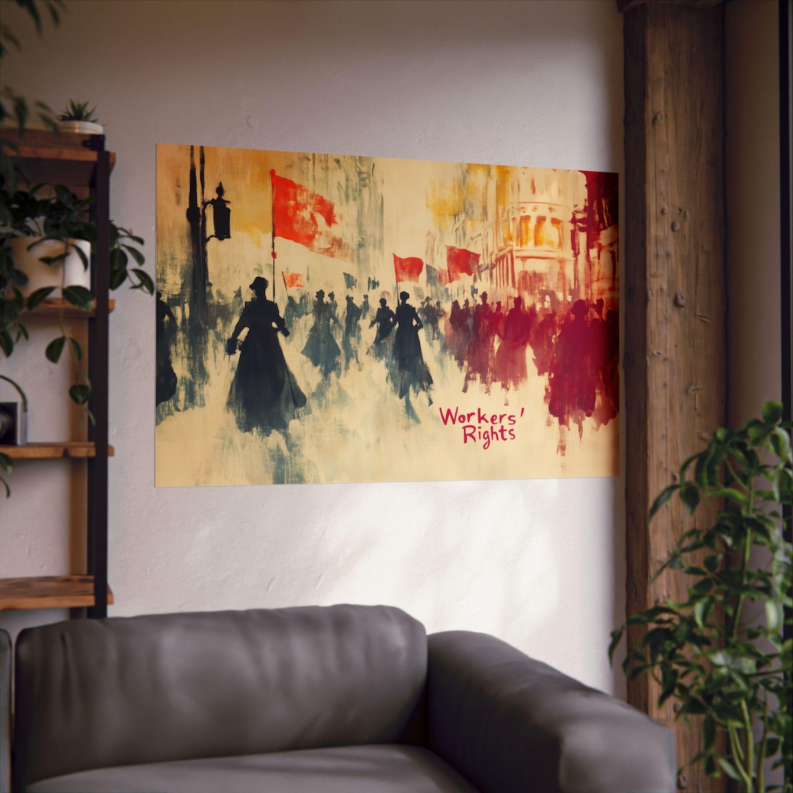 Workers Rights Statement Poster, Impressionist Art Print - Image 2