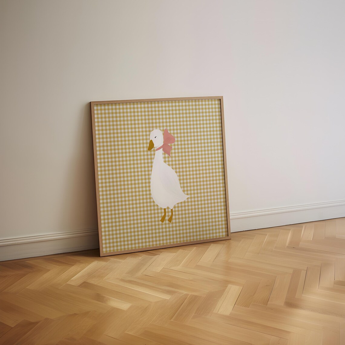 Goose Coquette Cottagecore Nursery Art Print - Image 2