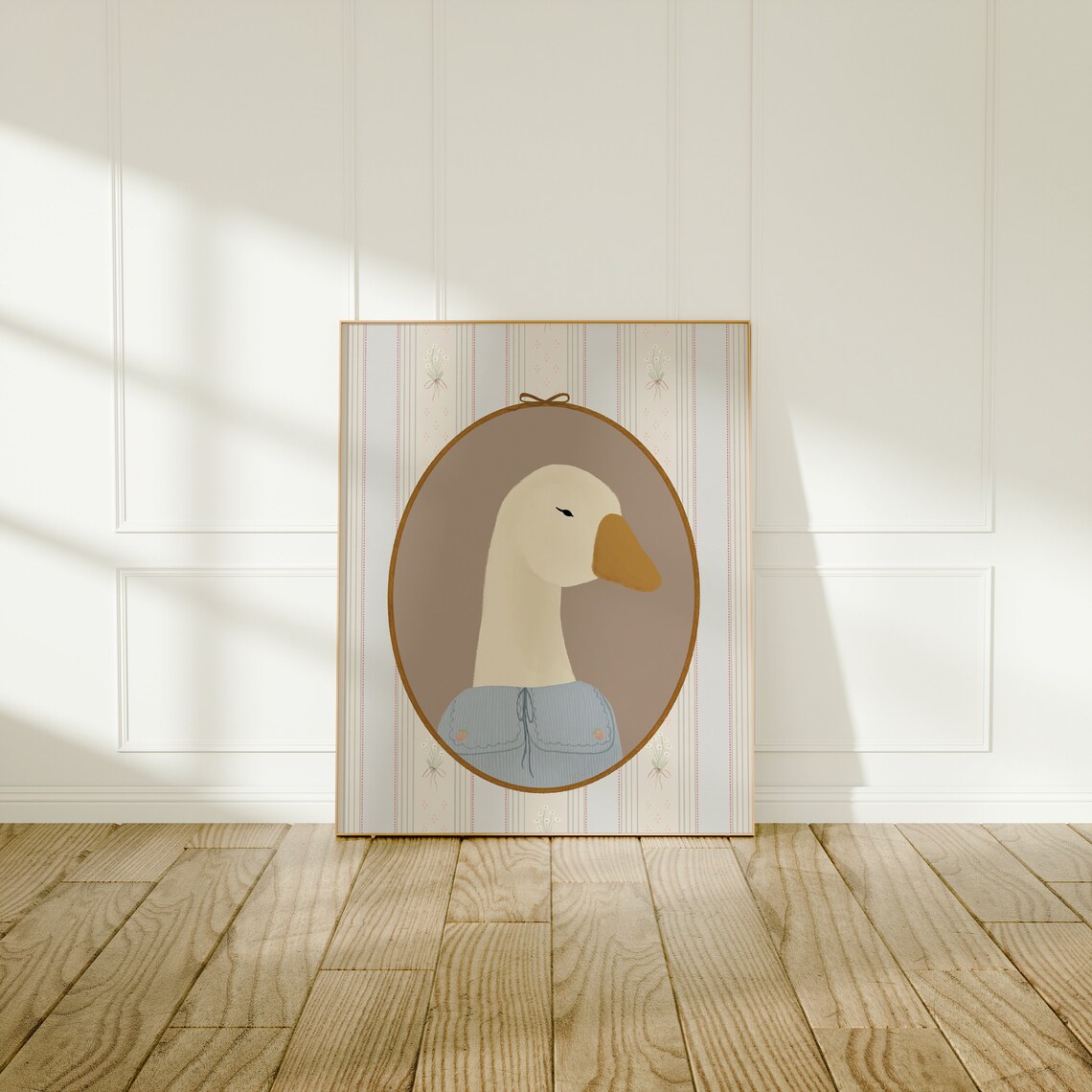 Vintage Goose Print, Girls Room Nursery Decor - Image 2
