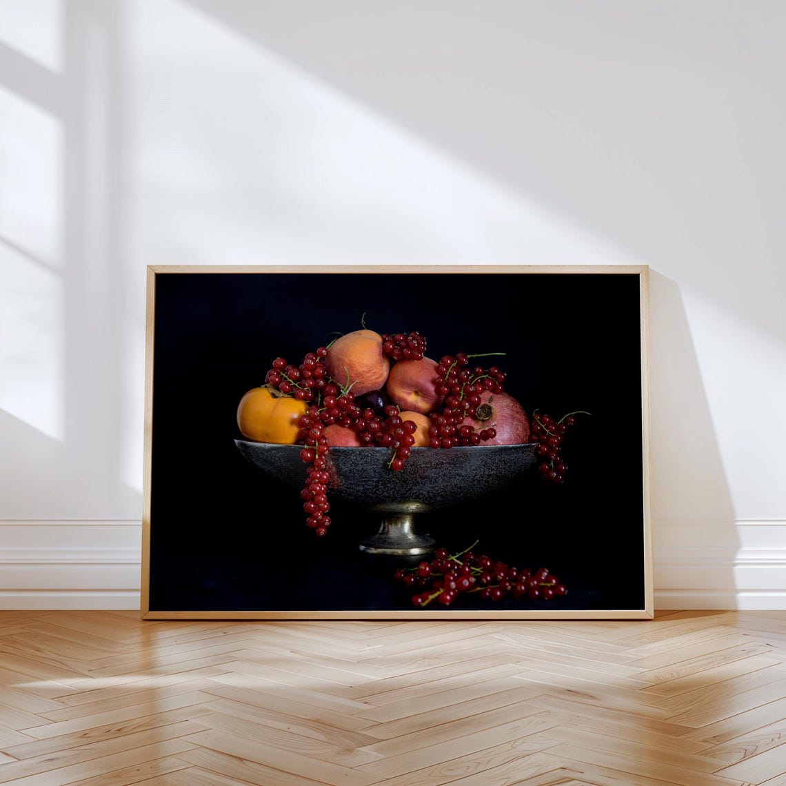 Dark Moody Fruit Still Life Bowl Photography Kitchen Art Poster - Image 4