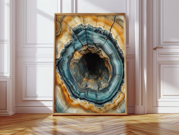 Modern Tree Rings Wall Art Artful Earthtones Print Earthtone Wall Art Decor Nature Inspired Earthtones Art Prints