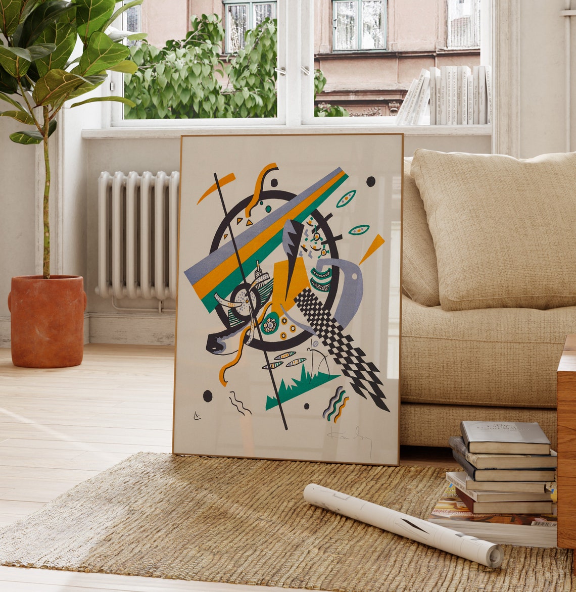 Wassily Kandinsky Small Worlds IV Geometric Abstract Art Poster - Image 3