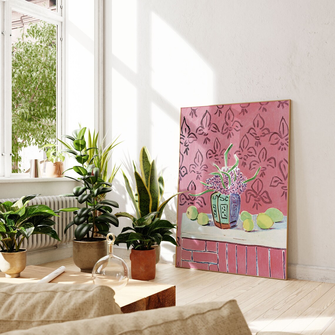Henri Matisse Still Life With Citrus Purple Flowers Pink Fauvist Wall Poster - Image 4