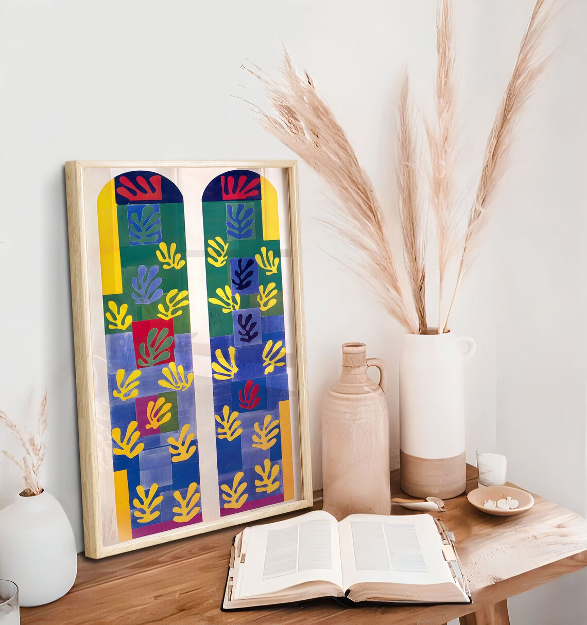 Henri Matisse Vence Chapel Stained Glass Window Abstract Poster