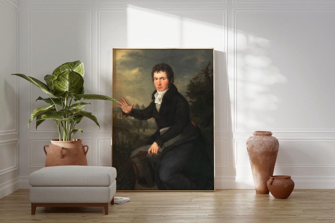 Young Beethoven Portrait Art Print, Classical Music - Image 2