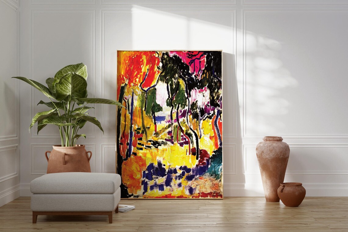 Henri Matisse Collioure Countryside Fauvist Autumn Trees Painting Poster - Image 3