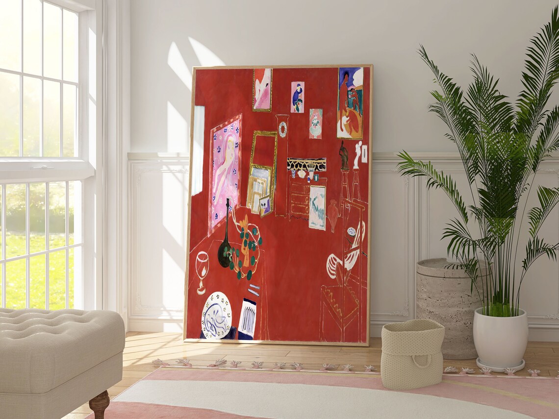 Matisse's The Red Studio, Vintage Electric Poster - Image 4