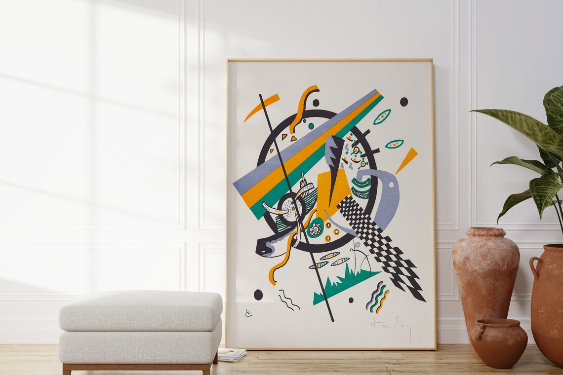 Wassily Kandinsky Small Worlds IV Geometric Abstract Art Poster - Image 4