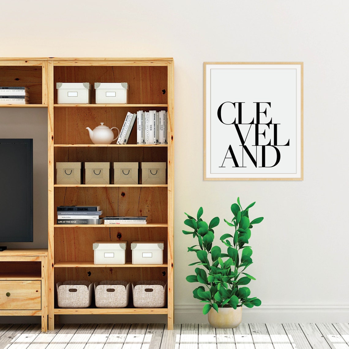 Cleveland Print Cleveland Poster Cleveland Art Cleveland Ohio Minimalist City Wall Art Hometown Art City Decor Cleveland Tennessee - Image 2