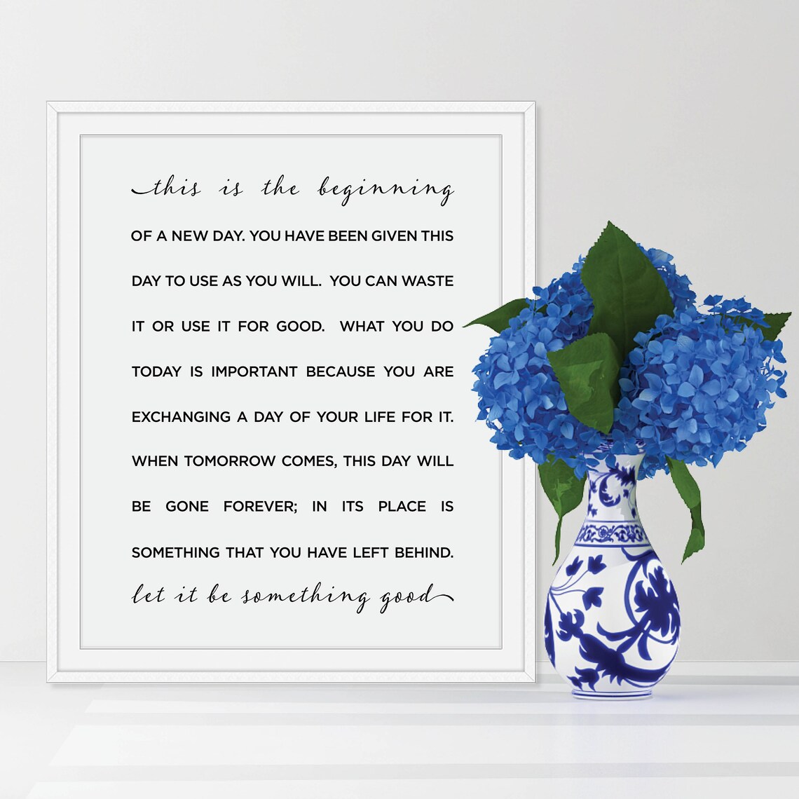 This Is the Beginning of a New Day Motivational Poster Home Decor - Image 4