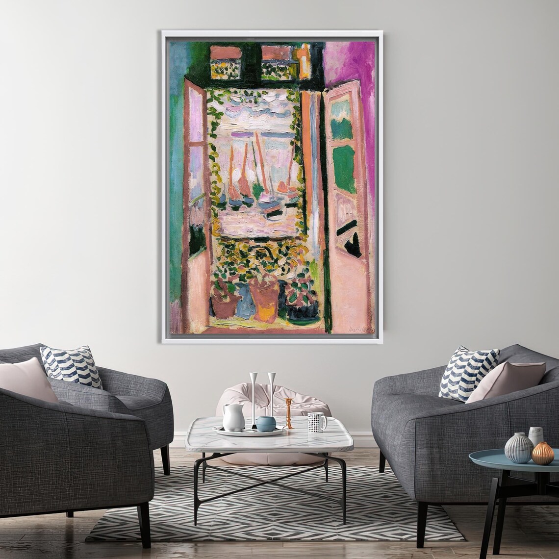 Henri Matisse The Open Window Floral Art Print