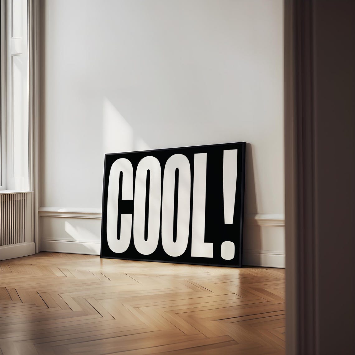 Cool Bold Black White Typography Statement Poster Pop Art Graphic - Image 4
