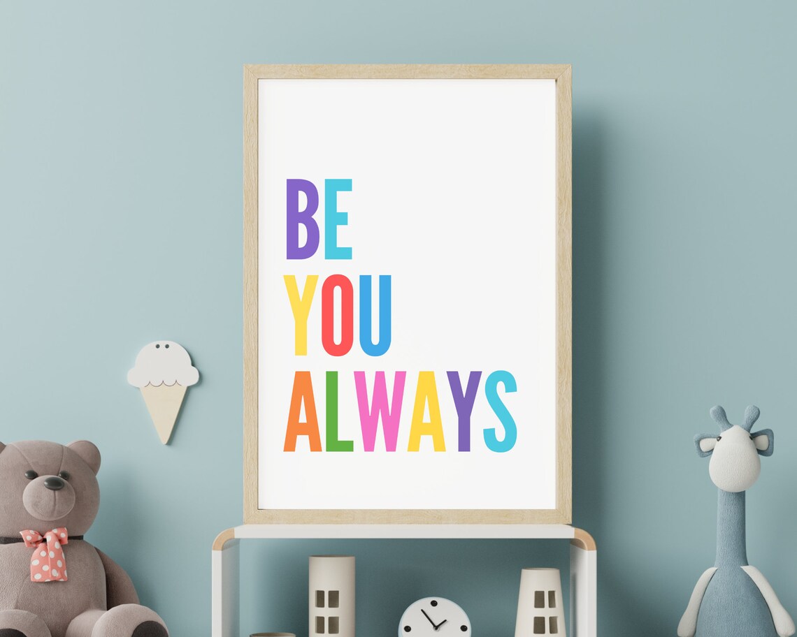 Children's Positive Quote, Rainbow Classroom Art Print - Image 5
