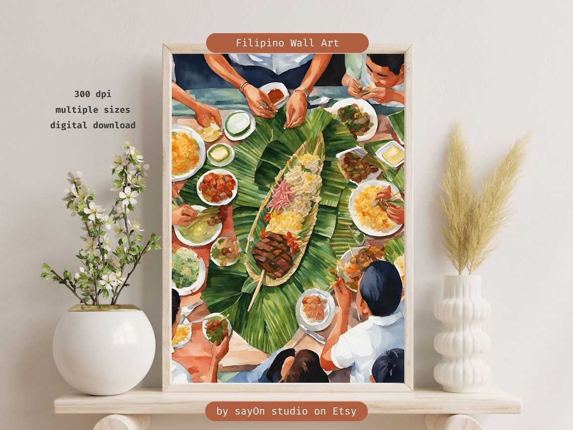Boodle Fight Filipino Heritage Kitchen Art Print - Image 5
